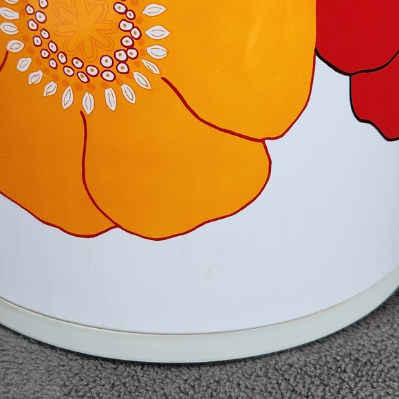 Vintage Floral Airpot Thermos Drink Dispenser Poppy Flower Power Hot Cold Server - Picture 13 of 15